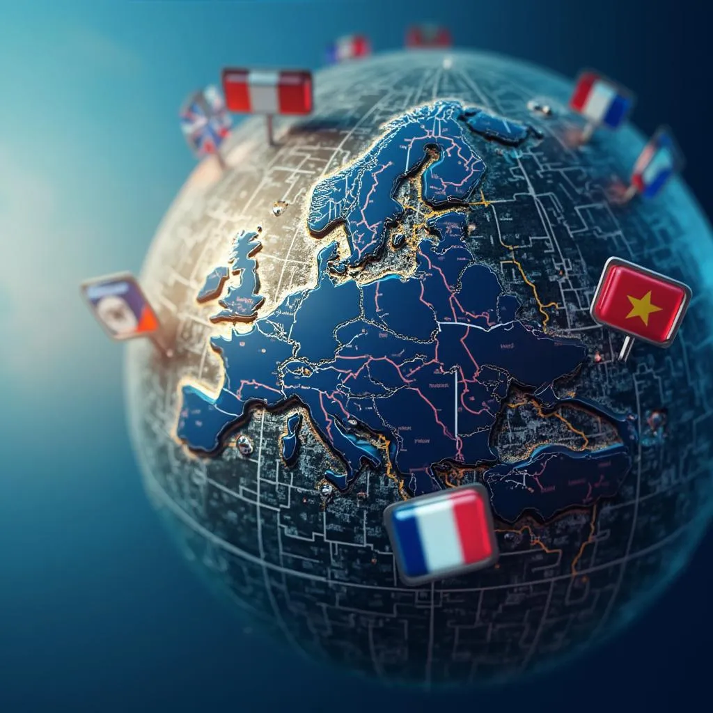 Symboles du commerce international et export
